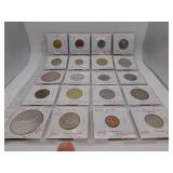 20 Assorted Foreign Coins- see pics for details