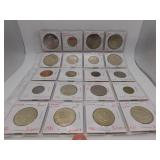 20 Assorted Foreign Coins- see pics for details