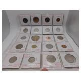 20 Assorted Foreign Coins- see pics for details