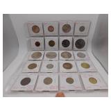 20 Assorted Foreign Coins- see pics for details