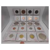 20 Assorted Foreign Coins- see pics for details