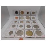 20 Assorted Foreign Coins- see pics for details