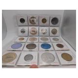 20 Assorted Collectible Tokens see pics for detail