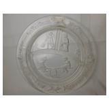 Vintage Clear Glass Childs Plate