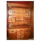 Wood Hutch with drawers and storage;