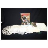 Crochet Doilies; Tapestry Table Runner