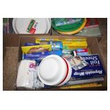 Paper Plates; Kitchen Disposables etc