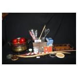 Small Home décor items; Plant buckets; Flags