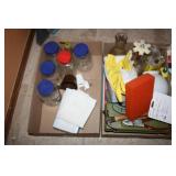 Empty jars, Small tools, hammer, scredrivers