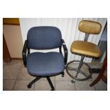 Rolling office Chair and Kitchen stool(castors)