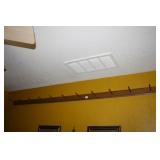 Wooden Coat Rack, Decorative trim w/wood dowels