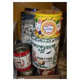 Food Cans; Blow Pop;Uncle Bens; Cookie tins etc