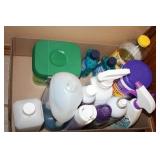 Cleaning items; Dishwashing soap, Alcohol, pine so