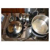 Metal Pots&Pans;Various Sizes pans,lids;Emeril