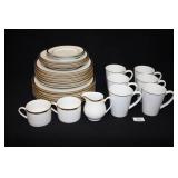 China(Mixed Sets); Mugs "Royal Norfolk"Gold Rim(6)