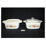 Corningware Casserole Dishes Vegetable pattern