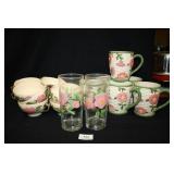 Desert Rose Franciscan Cups; Teacups(12);Mugs(6)