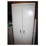 Metal Cabinet (Tan); 30"x72"x19"deep