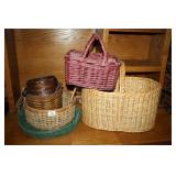Wicker Baskets-Various shapes, sizes and colors