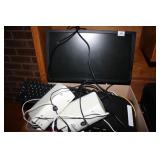 Dell Computer Monitor; Speakers, Keyboard;Mouse