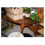 Round Wooden Table with castors