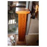 Wooden Plant Stand; Some damage on top