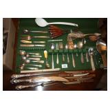 Silverware odds and ends; Fondue forks;Serving