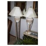 Floor and Table Lamp-Crème/Tan colored; Work