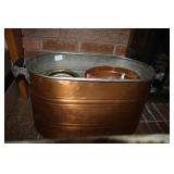 Metal Kindling Bucket with smaller metal buckets