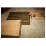 Wooden Boxes(Variety);Type Set Printers Box