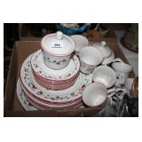 Christmas Dinnerware-Skating, snowmen;sledding