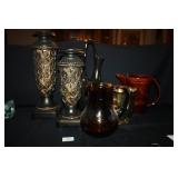 Candle Holders; Pitchers- Home Décor odds and Ends