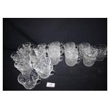 Glass Punch Cups (3 patterns)