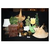 Home Trinkets; Elephants;Lion; Nativity Tree