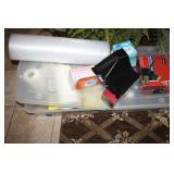 Ppaer towels, Kleenex, Trash bags etc