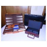 Backgammom Game in Case; Brief Case;