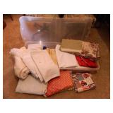 Numerous Tablecloths; Polyester & Cotton;