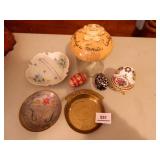 Imperial Treasures Egg w/hinged Lid; Brass Items;