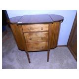 Three Drawer Cabinet w/ Side Storage Compartmts