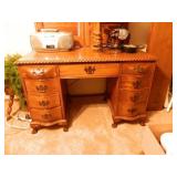 Desk; Drawers-Curved Fronts; Claw Feet;
