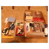 Sewing Notions; Scissors; Pins; Measuring Tape;