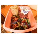 Glass Marbles & Ribbons Floral Décor;