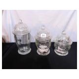 Glass Canister Set (3);