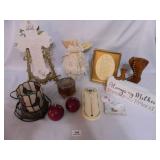 Stained Glass Lamp; Cross; "Mother" Décor Items;