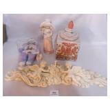 Cherub Wall Décor; Jar w/Lid; Figurine;