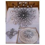 Wall Hangings; Metal w/Rhinestones;