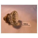 Glass Door Knob; Brass Fittings