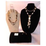 Beaded Necklaces w/matching earrings(2 each)