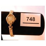 Bulova Gold Tone Ladies Watch w/Swiss Face