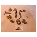 Pierced earing sets-Rhinestone style sets(5)2 pins